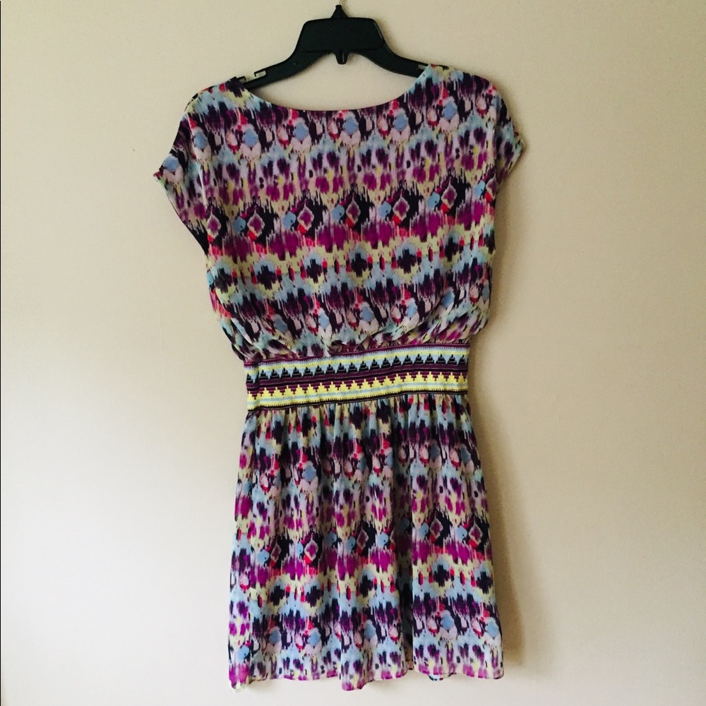 Fifth & Park Printed Cinch Waisted Dress - Picture 4 of 8